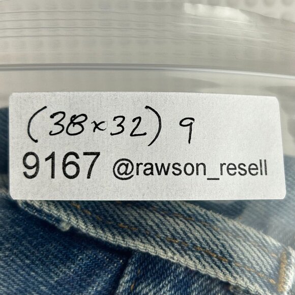 Carhartt Vintage Blue Jeans Size 38x32 Work Wear Traditional Fit B480 LVB Cowboy - Picture 7 of 7